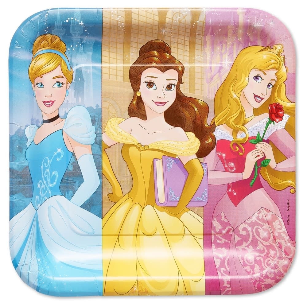 Princess Dream Big - 9" plates square