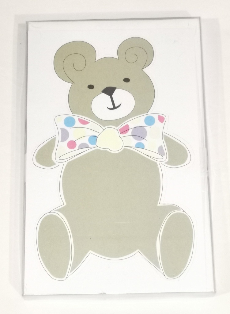 Printable Invitation Cards Box/10 -  Teddy Bear