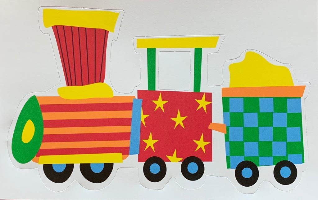 Printable Invitation Cards Box/10 -  Train