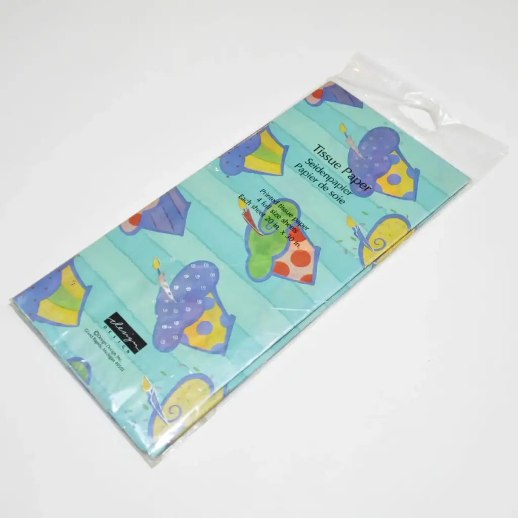 Printed Tissue Paper (20X30) Inches 4/pk - Crazy For Cupcakes