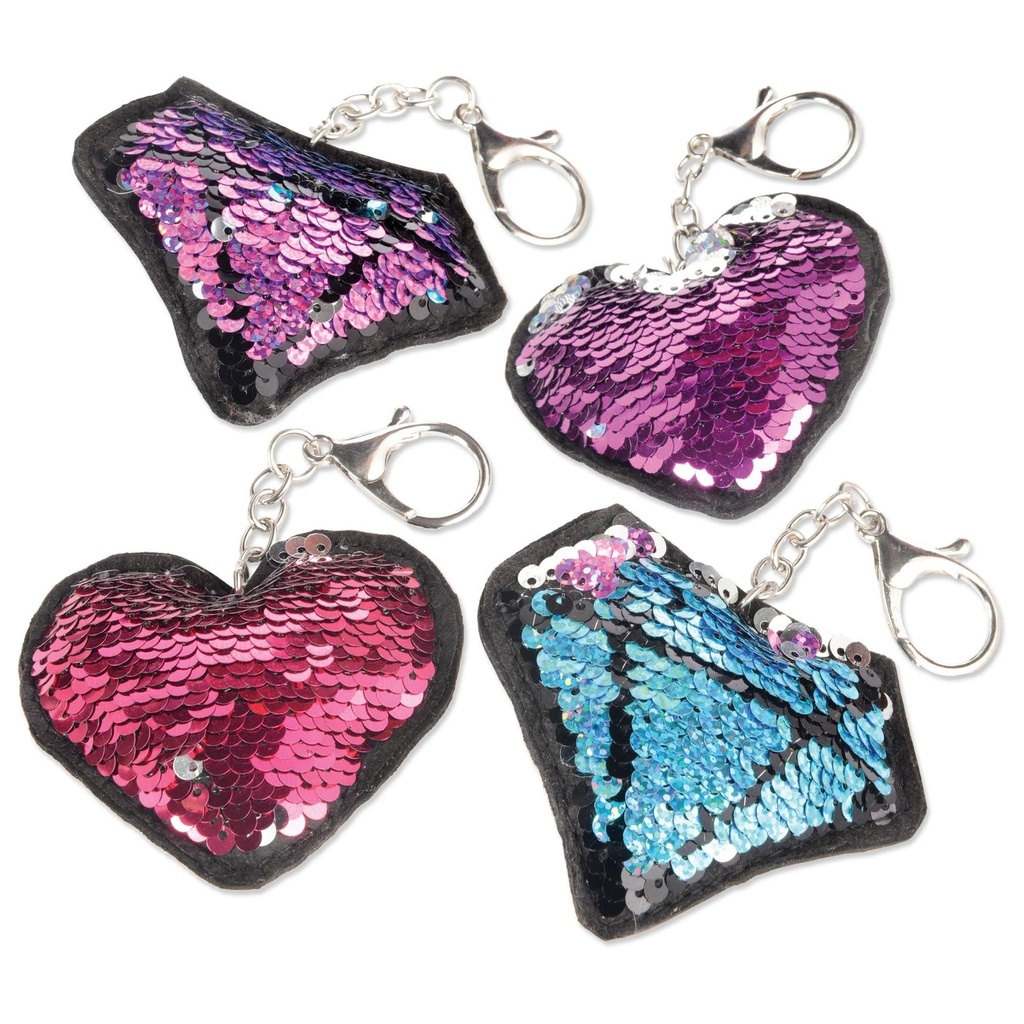 Puffy Sequined Flip Keychain Favor