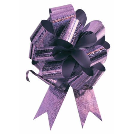 Pull Bow Holographic Ribbon -  Lavender