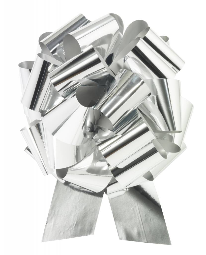 Pull Bow Ribbon XL - 14 ft Silver