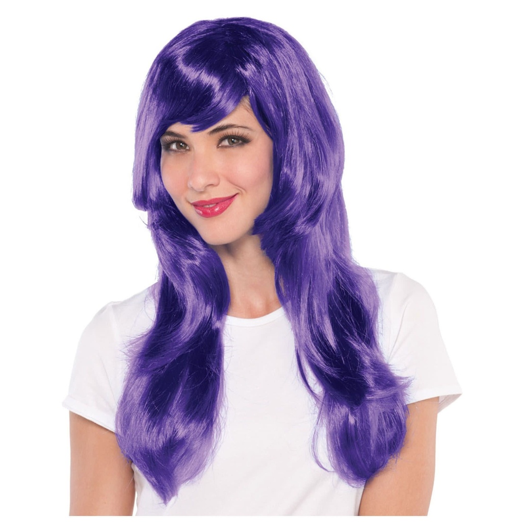 Purple Glamourous Wig