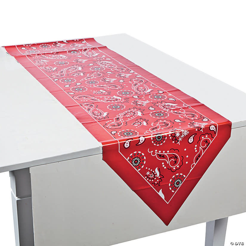 Red Bandana Table runner (2.20X0.43) cm Barn & Western