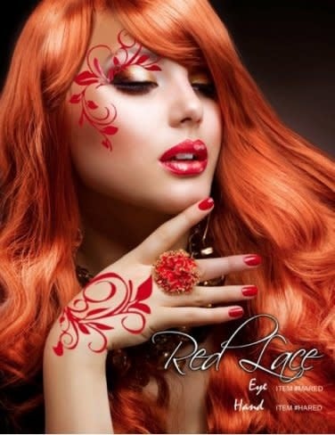 Red Lace Hand