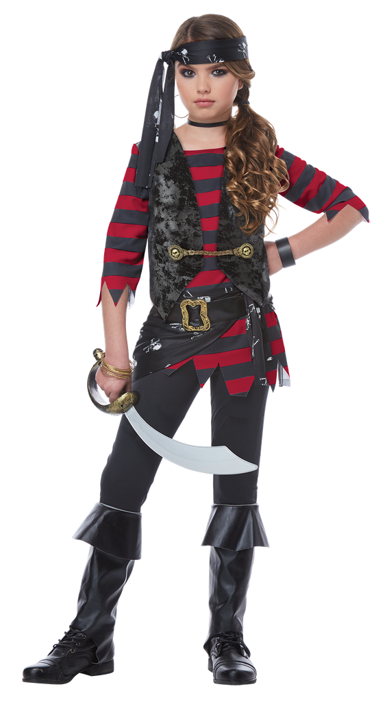 Renegade Pirate Girls Costume M/Child 8-10