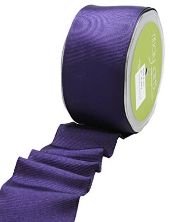 Ribbon - 2 inch X 20 YD Grosgrain/Wired Purple