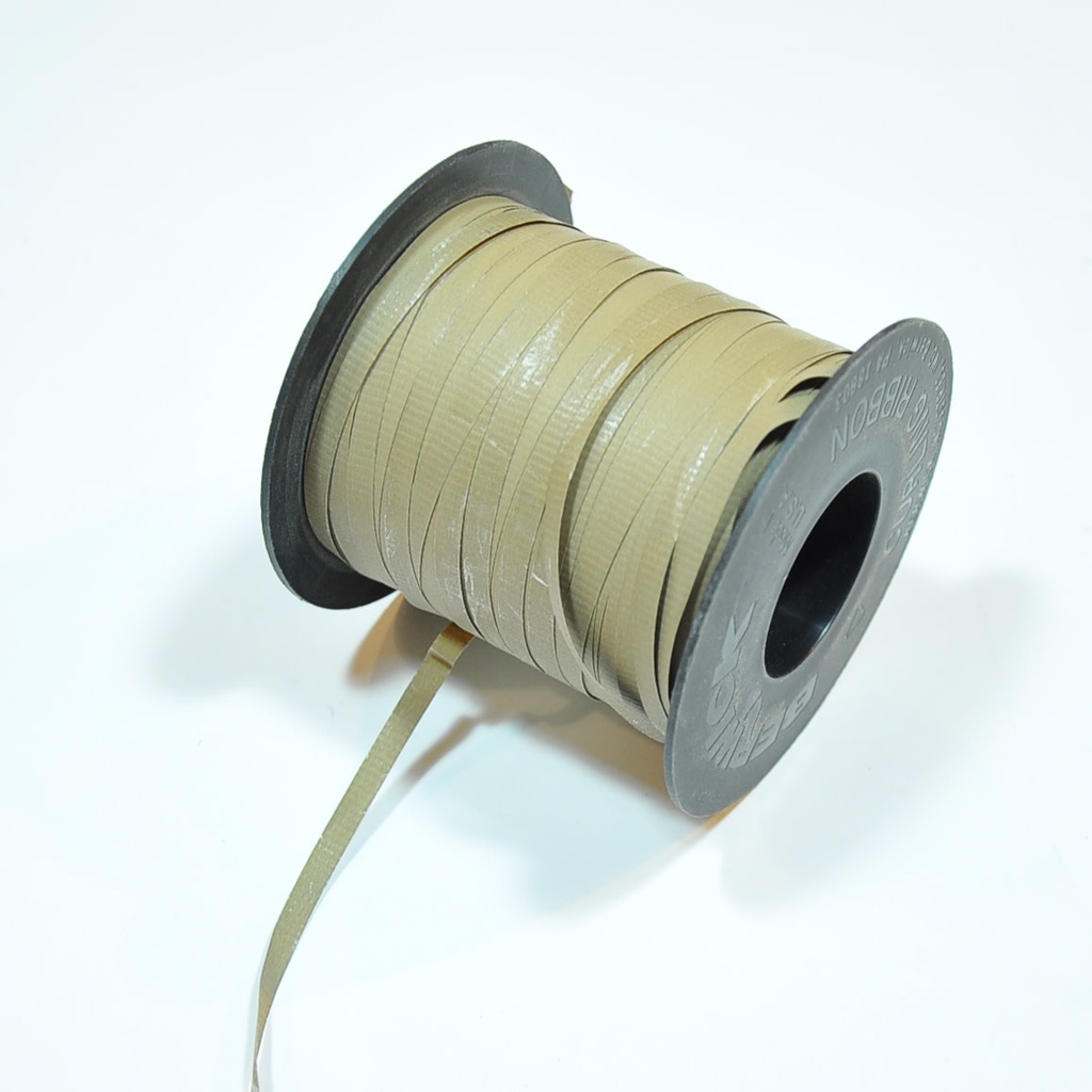 Ribbon Curling Faux Paper (3/16 InchX250 Yd)- Brown