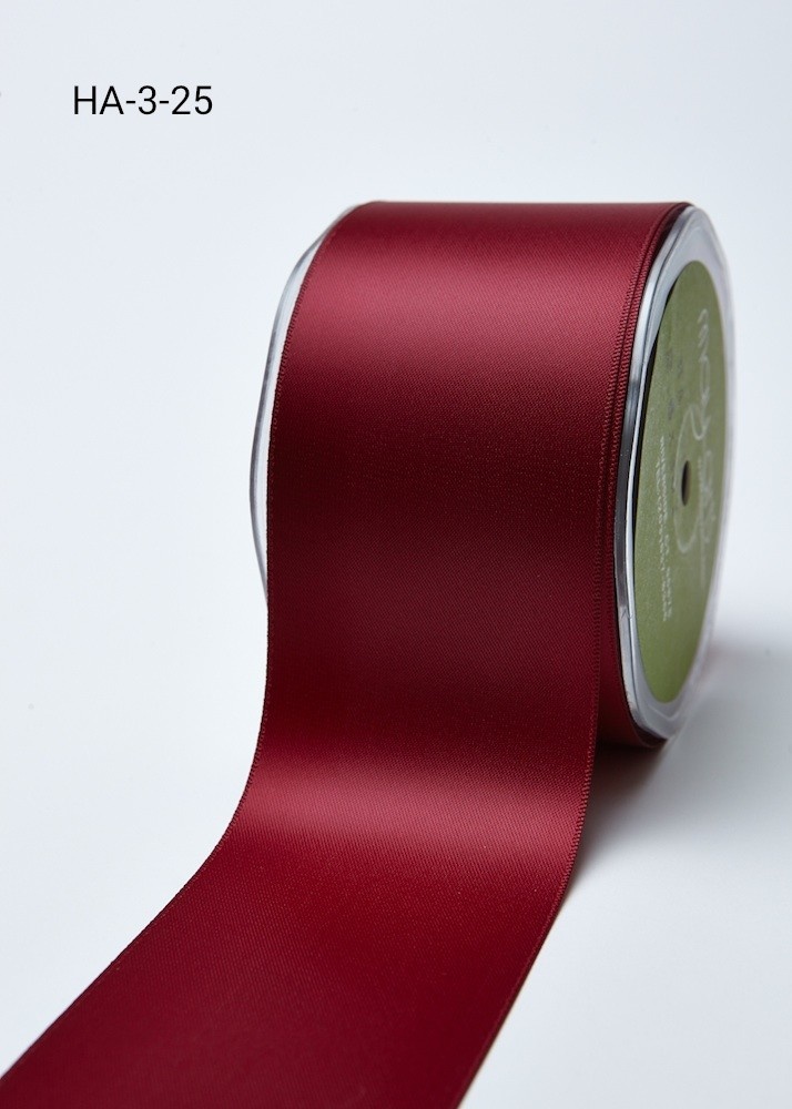 Ribbon Double Faced Satin 2.5 Inch X 30Yd - Burgundy