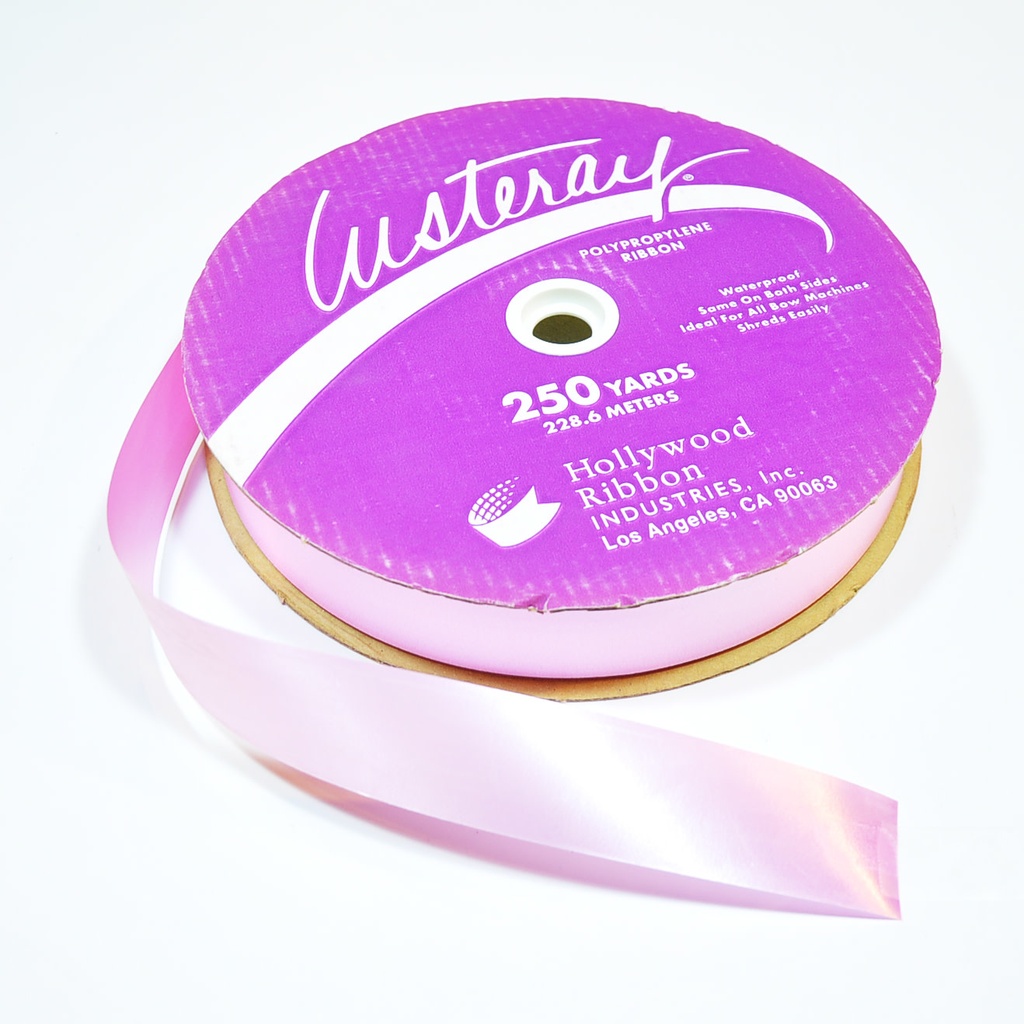 Ribbon Poly Satin 1 1/4" X 250 Yd - Pink