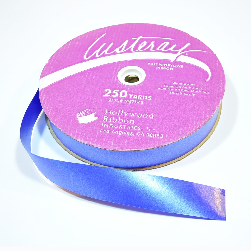 Ribbon Poly Satin 1 1/4" X 250 Yd - Royal