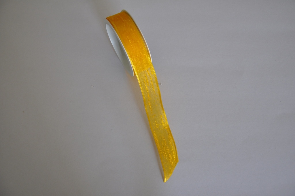 Ribbon Textured Linen - Yellow  1Inch X 10Ft