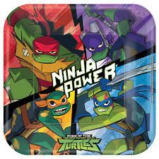 Rise of the TMNT™ Square Plates, 9"