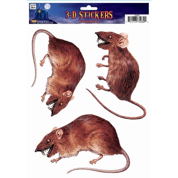 3D Window Sticker-Rat