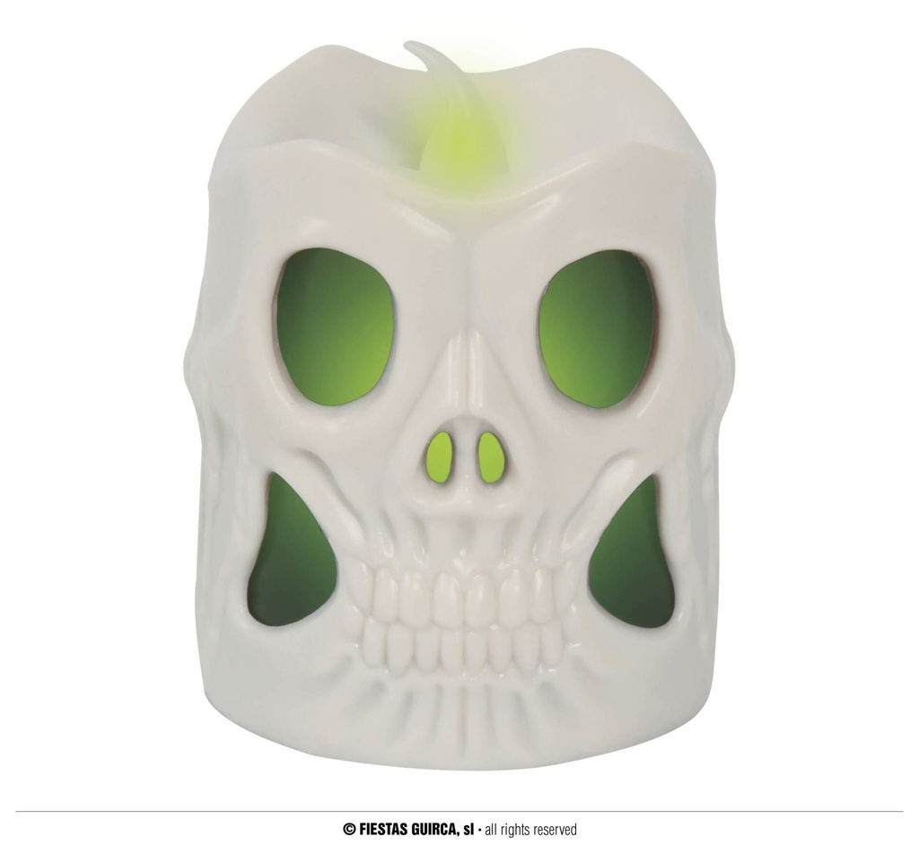 SKULL LANTERN LED 6 CMS Halloween
