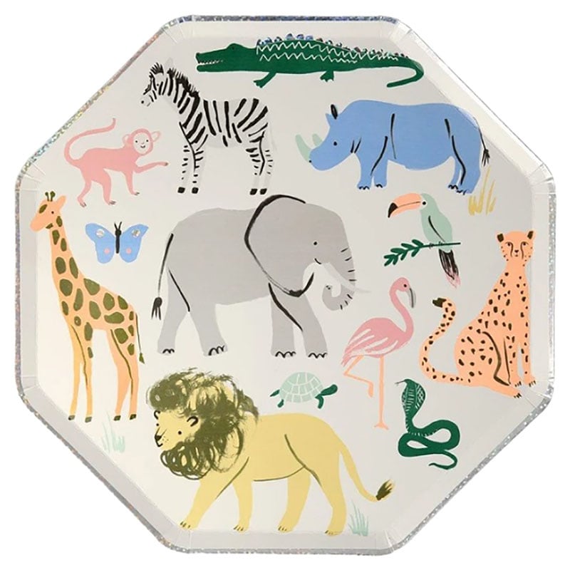 Safari Animals Dinner Plates