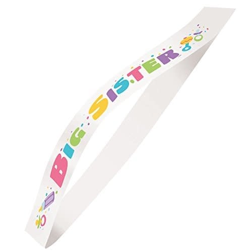 Sash Satin - Big Sister Buttons & Sashes