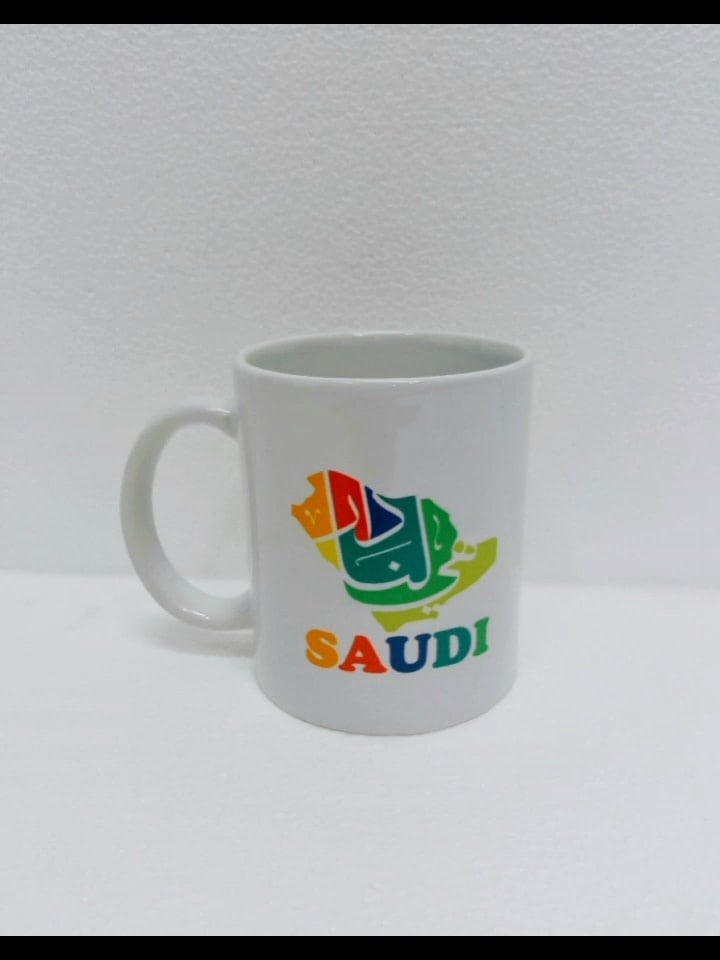 كوب اليوم الوطني السعودي بخريطة المملكة