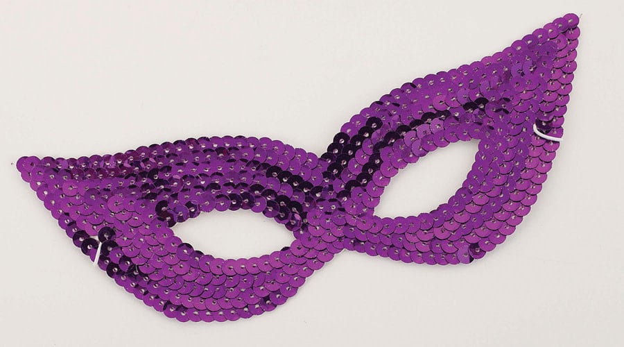 Sequin Eye Mask-Purple