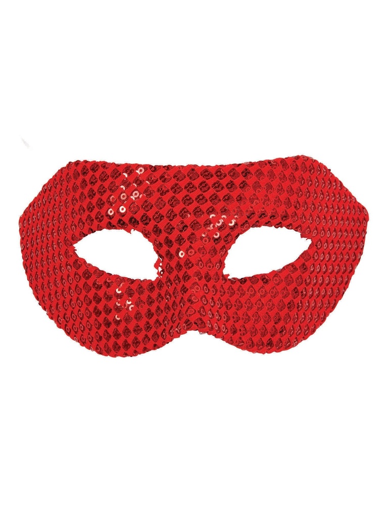 Sequin Eyemask Red