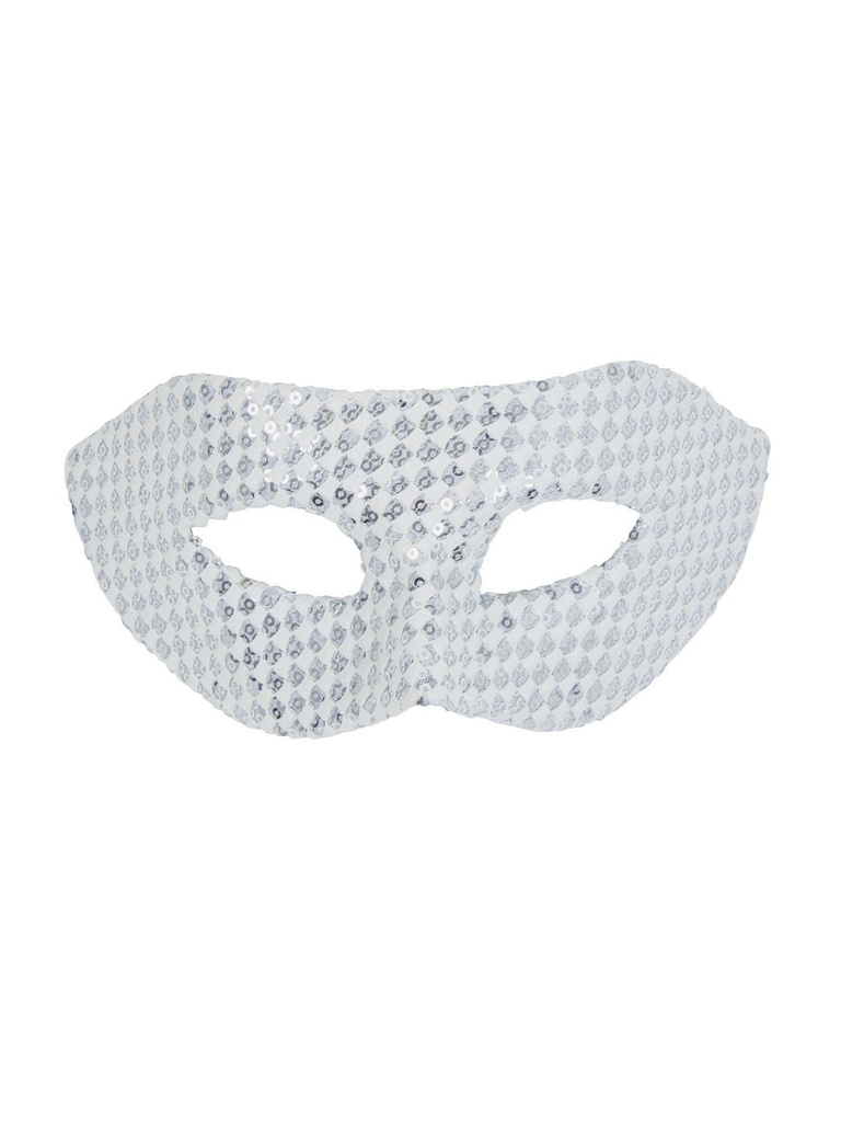 Sequin Eyemask White