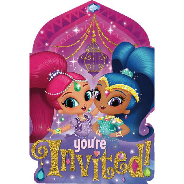 Shimmer And Shine-Invitations