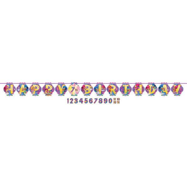 Shimmer And Shine-Ribbon Letter Banner Kit