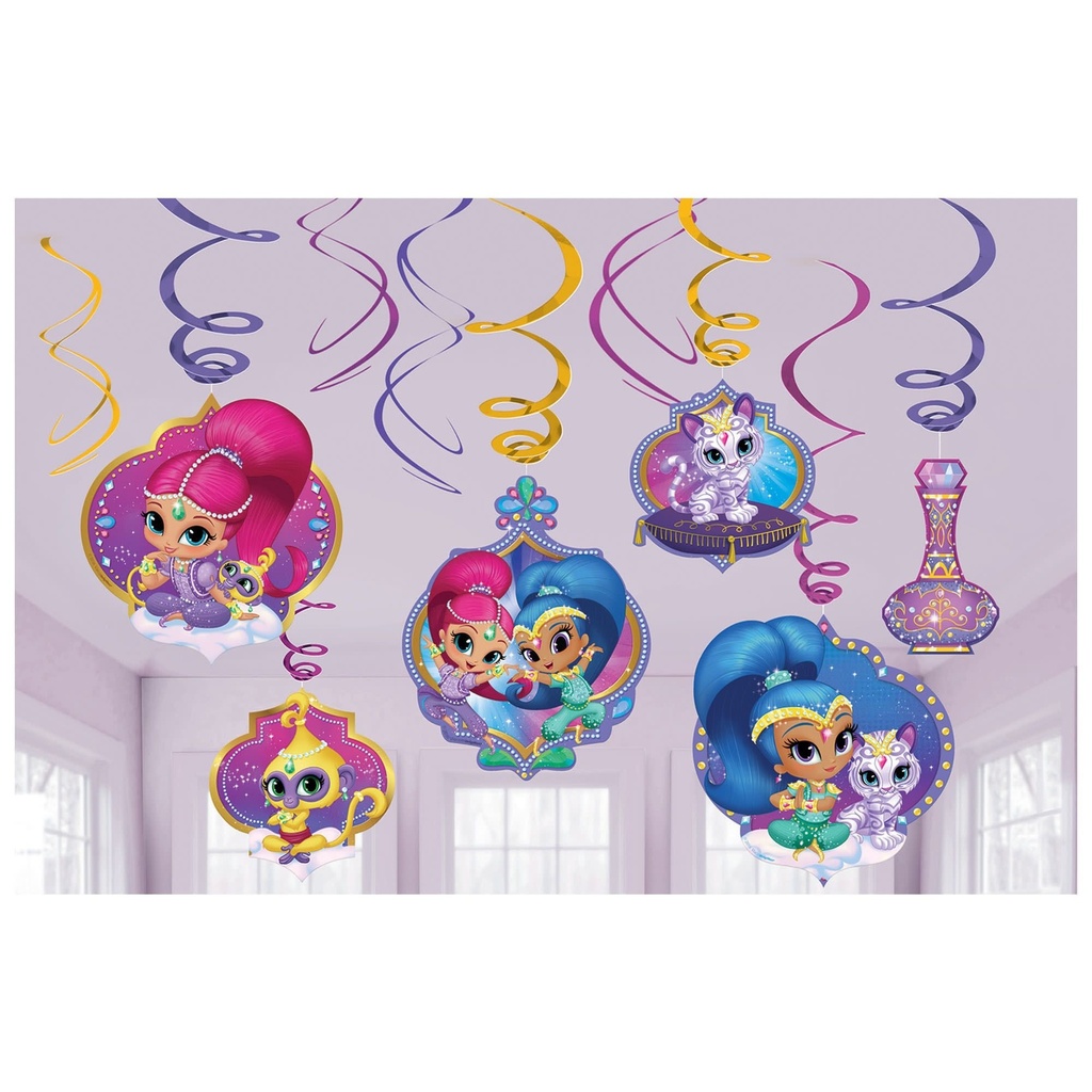 Shimmer and Shine™ Value Pack Foil Swirl Decorations