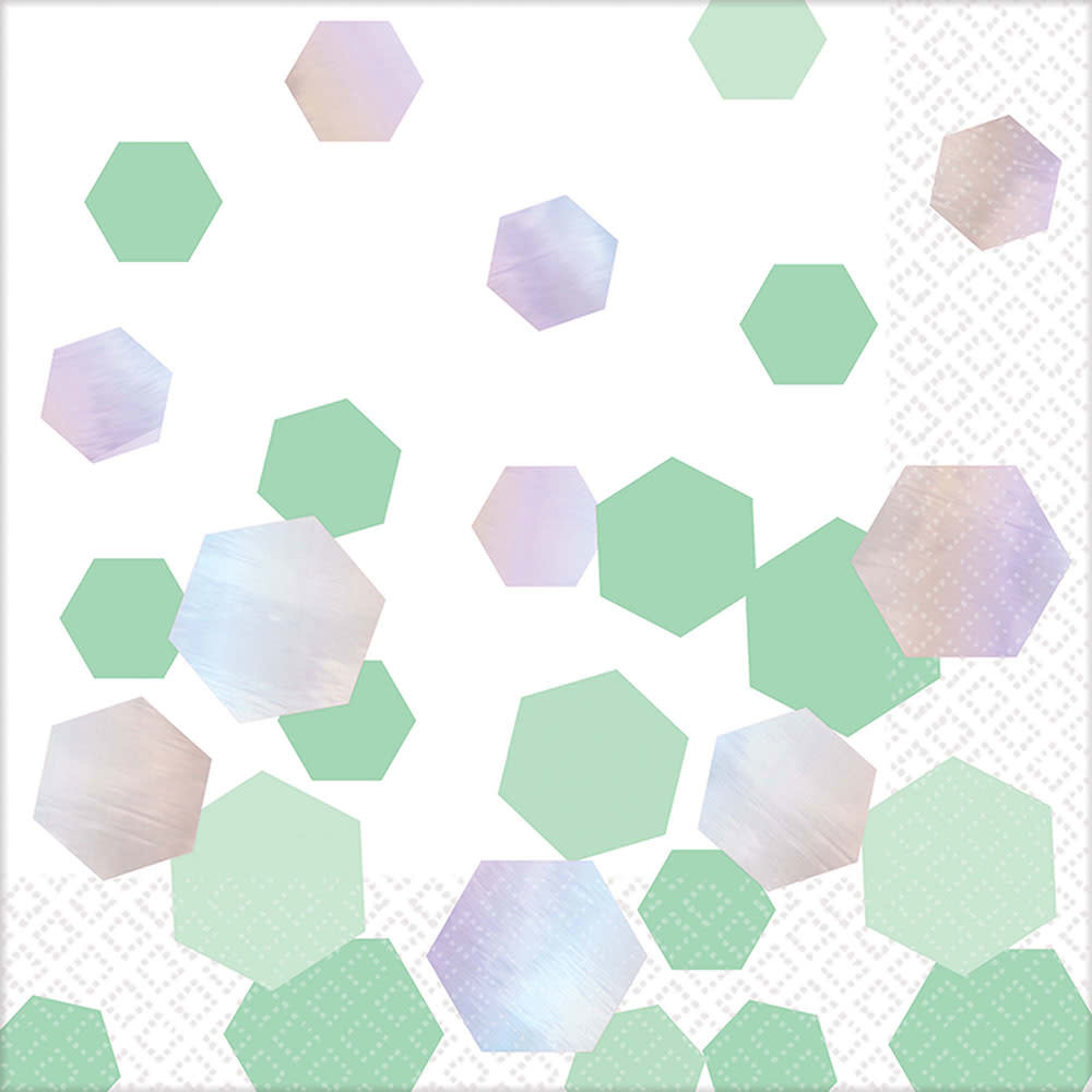 Shimmering Party Luncheon Napkins - Hot-Stamped