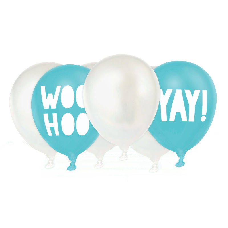 Shimmering Party Printed Latex Balloons