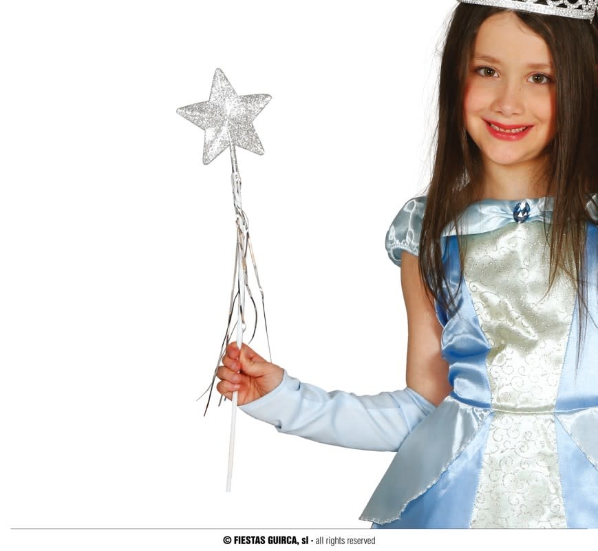 Silver Fairy Wand,  45 Cm