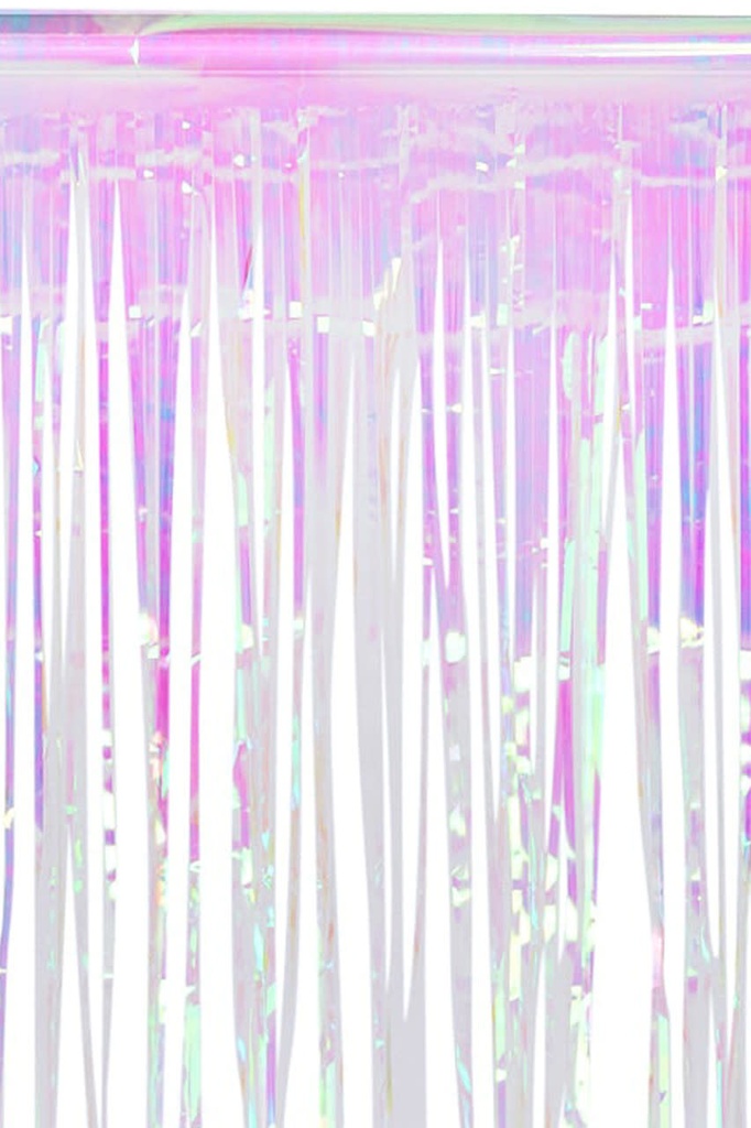 Silver Iridescent Curtains 2x1 M