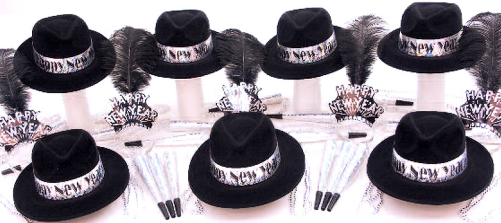 Silver Prism Party Kit for 10 New Year
