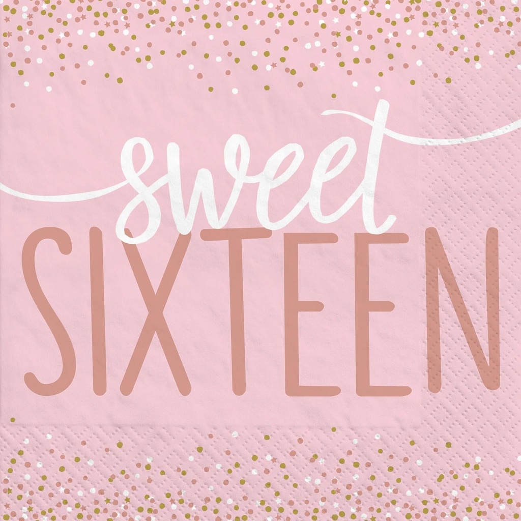 Sixteen Blush Luncheon Napkins