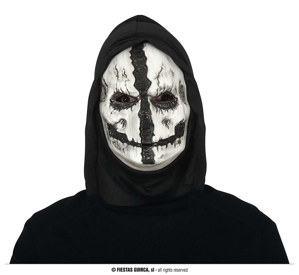 Skull Pvc Mask With Hood