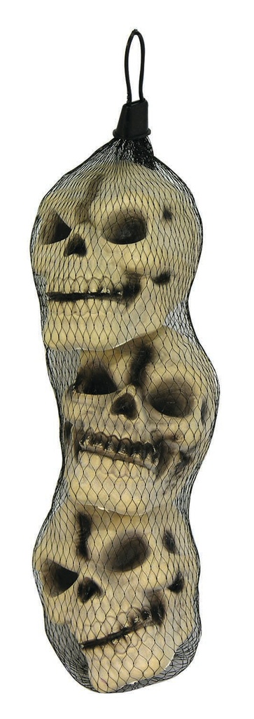 Skull Set in Mesh Bag 3/pk