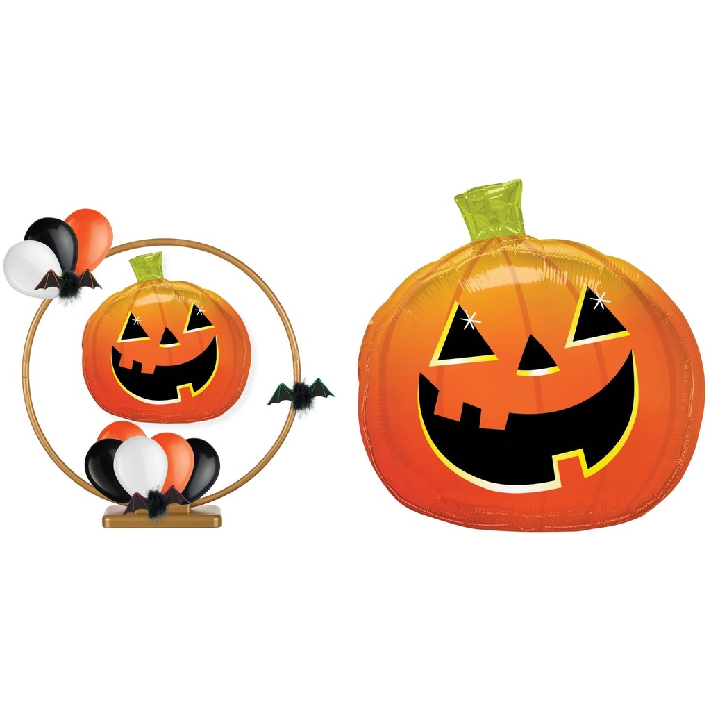 Smiley Pumpkin Hoop  Balloon Halloween