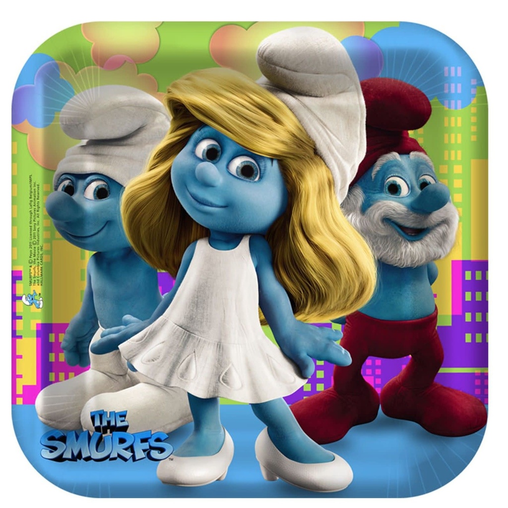 Smurfs-Dinner Plates