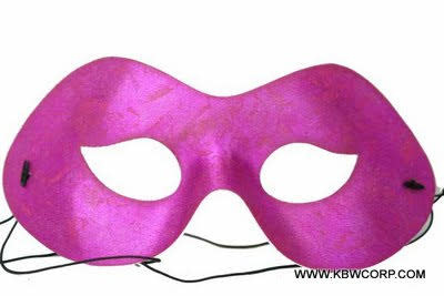 Solid Color Domino Mask-Hot Pink