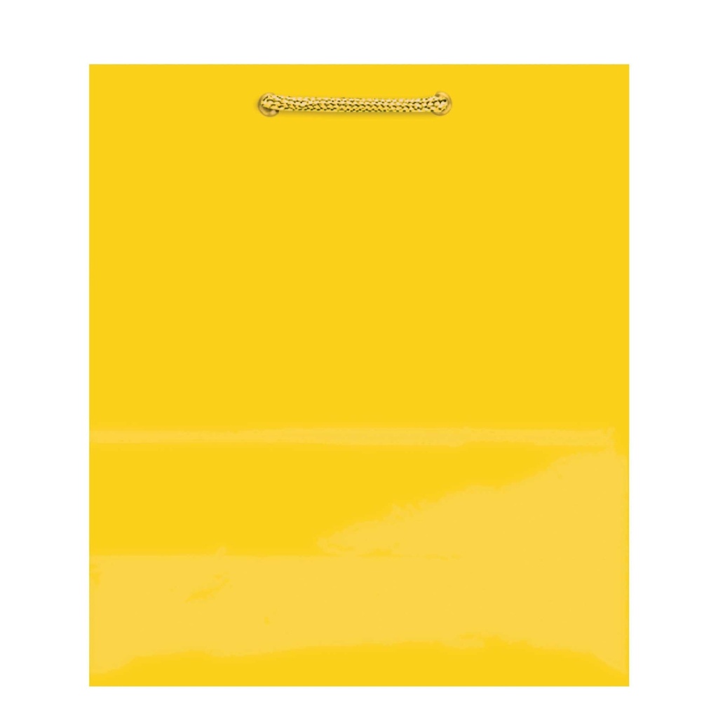 Solid Glossy Yellow Sunshine Medium Bag