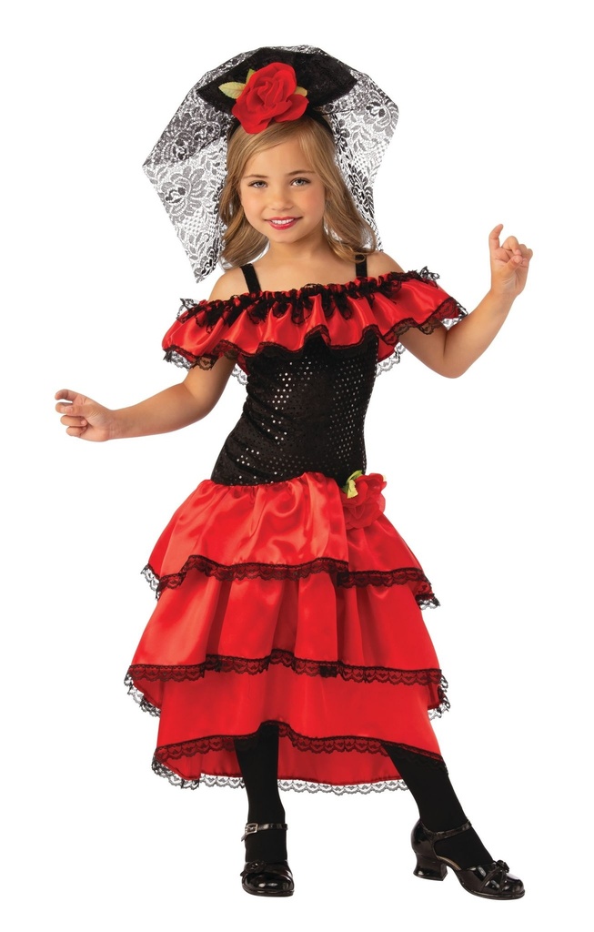 Spanish Dancer Girls Costume