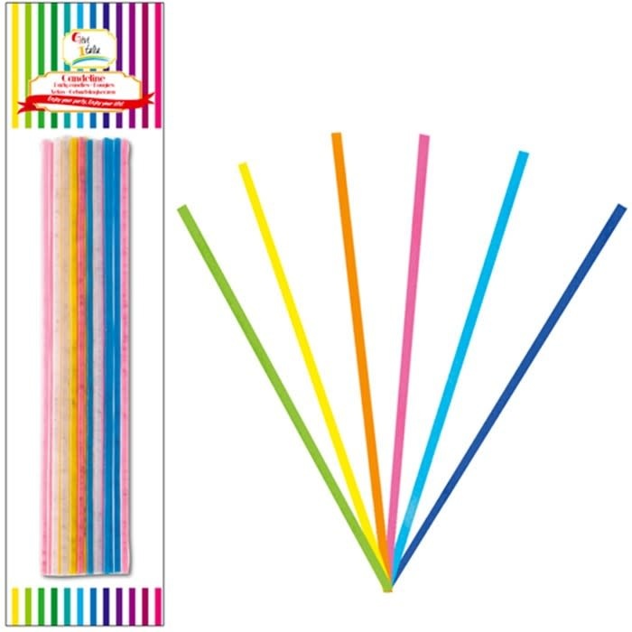 شمعات براقة ألوان متنوعة 18 حبة