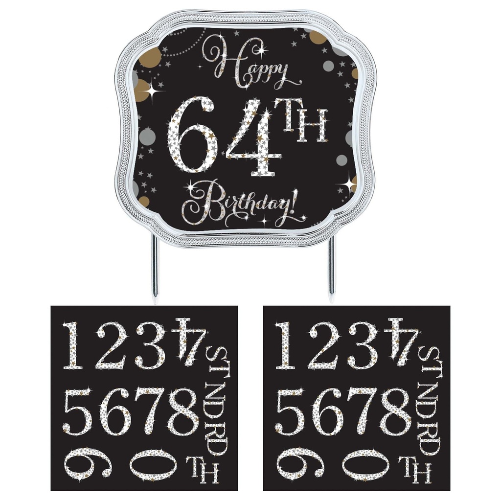 Sparkling Celebration Add-Any-Age Cake Topper