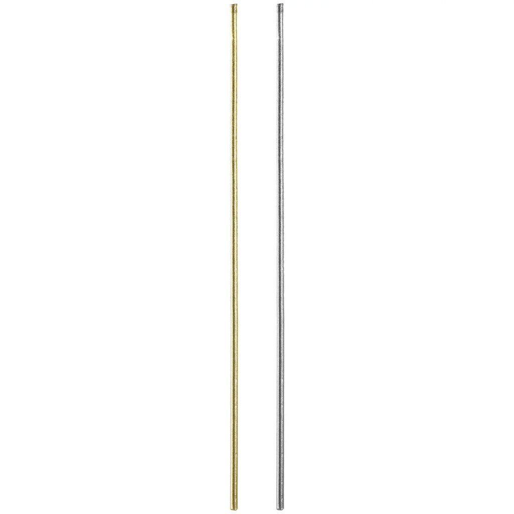 Sparkling Thin Birthday Candle - Silver & Gold