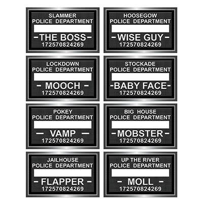 Speakeasy Mug Shot Photo Fun Signs Hollywood Movie Night