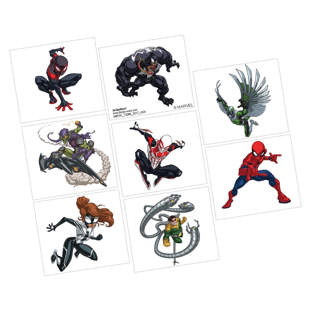 Spider-Man Webbed Wonder Tattoos Stickers & Tattoos