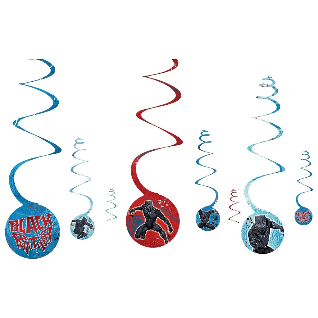 Spiral Decorations Black Panther