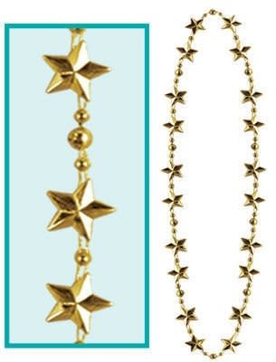 Star Bead Necklace - Gold New Year