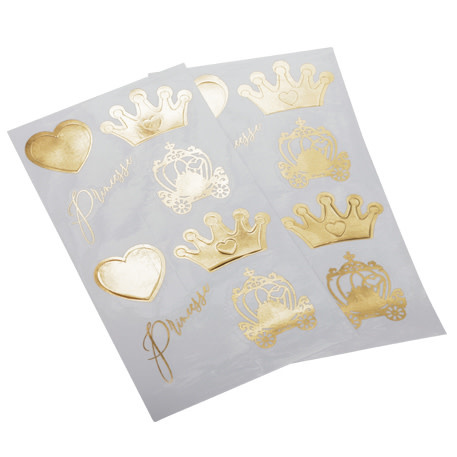 Sticker 16/pk (2.5-4.5) cm-Princesse Stickers & Tattoos